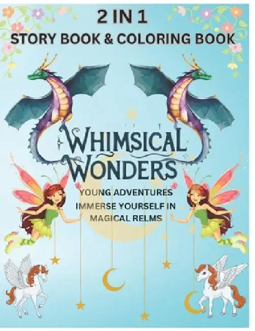 Enchanting Realms: A Whimsical Coloring & Story Adventure for All Ages: Unleash Your Imagination in a World of Mythical Creatures, Enchan by Vignesh K