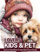 Kids And Pet Lovers: Little Girl Portrait And Animal Grayscale Coloring Books For Adults Relaxation & Relief Stress by Gladys Holmes