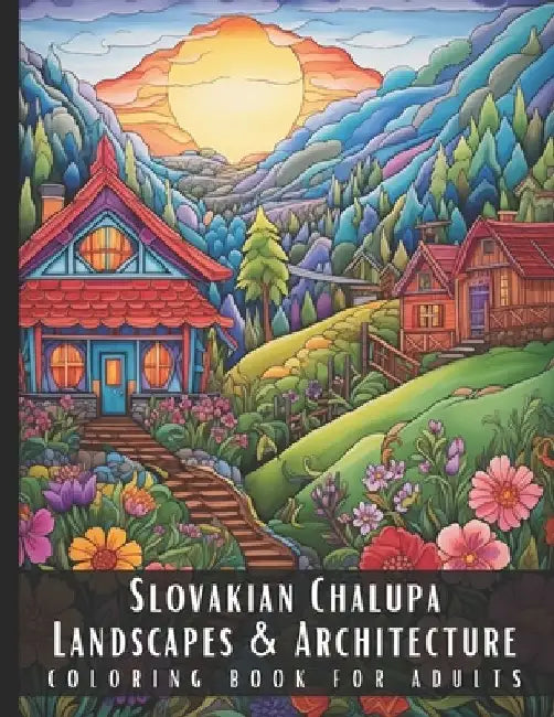 Slovakian Chalupa Landscapes & Architecture Coloring Book for Adults: Large Print Beautiful Nature Landscapes Sceneries and Foreign Buildings Adult Co by Artful Palette