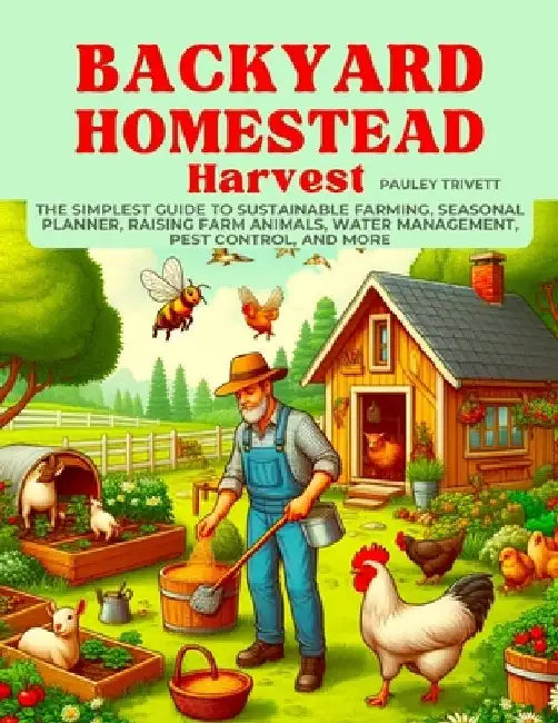 Backyard Homestead Harvest: The Simplest Guide to Sustainable Farming, Seasonal Planner, Raising Farm Animals, Water Management, Pest Control, and Mor by Pauley Trivett