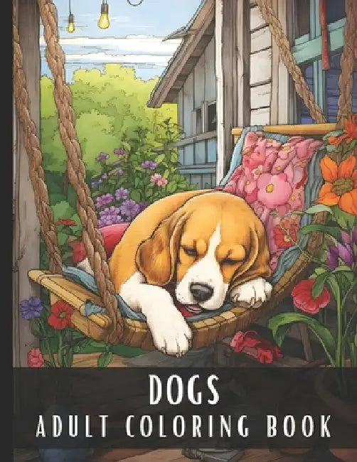 Adult Coloring Book Dogs: Large Print Coloring Book for Adults & Dog Lovers with Labrador, Retriever, Greyhound, Husky, Terrier, Beagle, Corgi, by Artful Palette