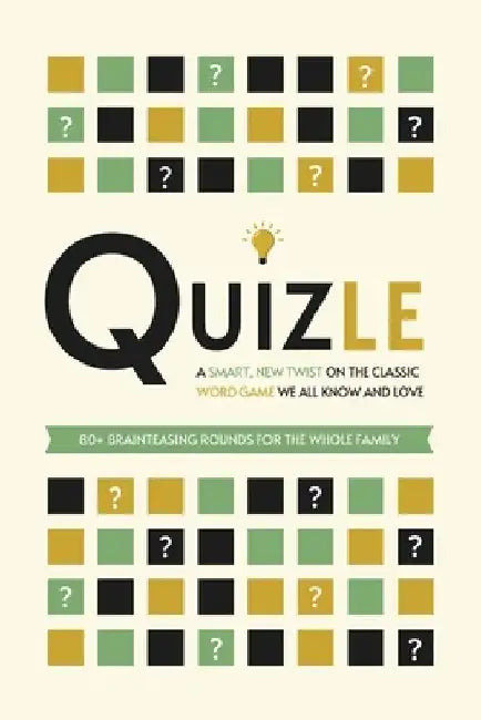 Quizle: A Smart, New Twist on the Classic Word Game We All Know and Love - 80+ Brainteasing Rounds for the Whole Family - Wher by Lunar Press