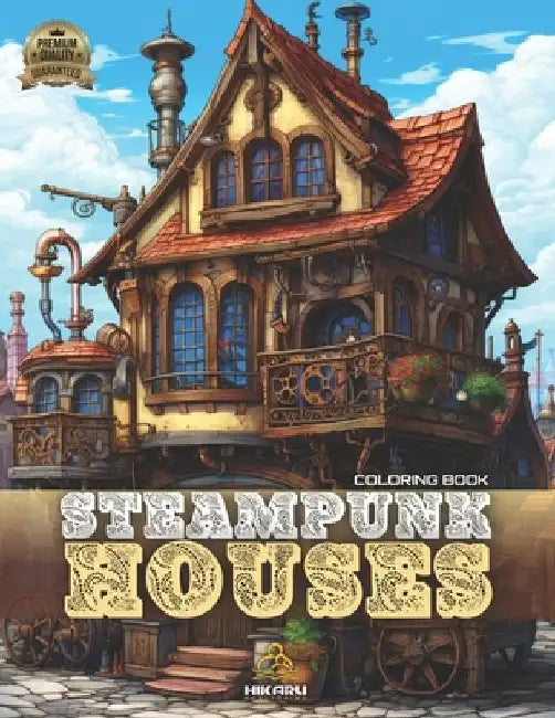 Steampunk Houses: Adult Coloring Book by Hikaru Publishing