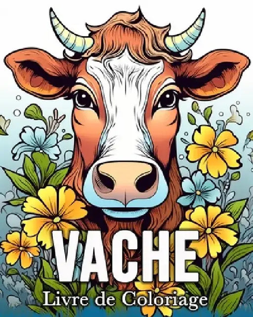 Vache Livre de Coloriage: 50 Images Mignonnes pour Lutter Contre le Stress et se Détendre by Mandykfm Bb