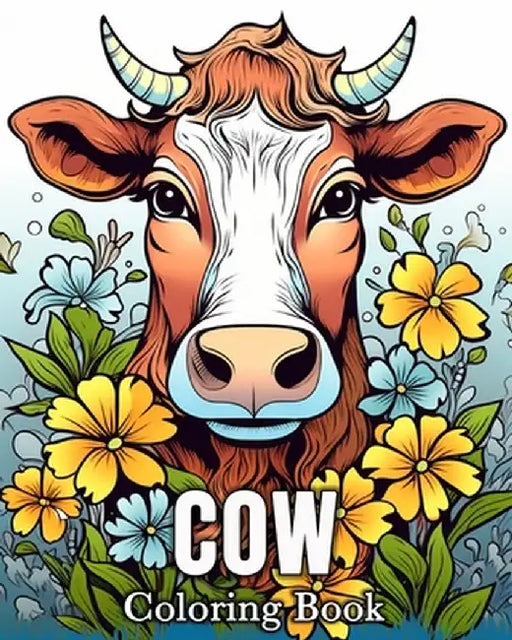 Cow Coloring book: 50 Cute Images for Stress Relief and Relaxation by Mandykfm Bb