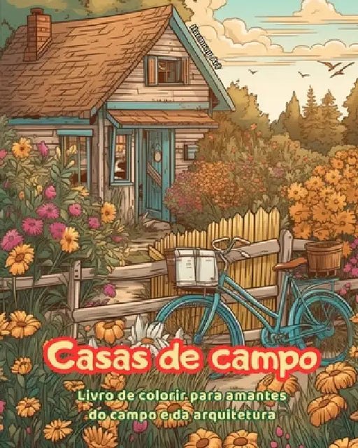 Casas de campo Livro de colorir para amantes do campo e da arquitetura Designs criativos para relaxamento: Casas de sonho em incríveis paisagens campe by Harmony Art