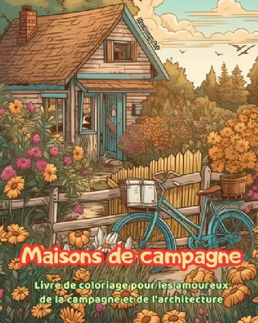 Maisons de campagne Livre de coloriage pour les amoureux de la campagne et de l'architecture Designs créatifs: Maisons de rêve dans des paysages de ca by Harmony Art