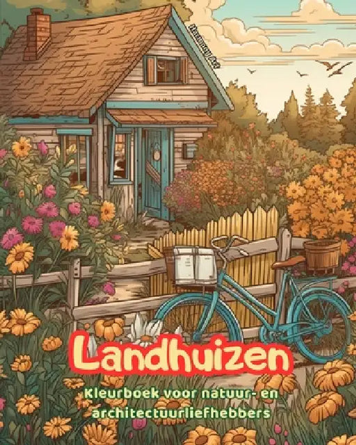Landhuizen Kleurboek voor natuur- en architectuurliefhebbers Geweldige ontwerpen voor totale ontspanning: Droomhuizen op het platteland om creativitei by Harmony Art