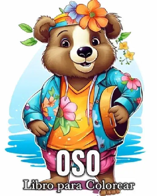 Oso Libro para Colorear: 50 Imágenes Bonitas Para Aliviar El Estrés Y Relajarse by Mandykfm Bb