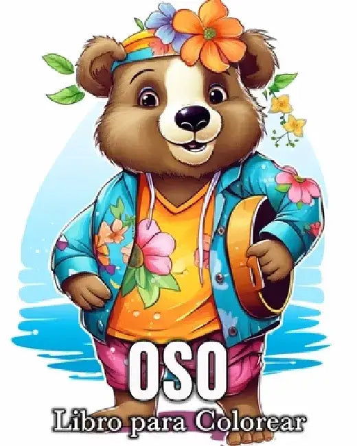 Oso Libro para Colorear: 50 Imágenes Bonitas Para Aliviar El Estrés Y Relajarse by Mandykfm Bb