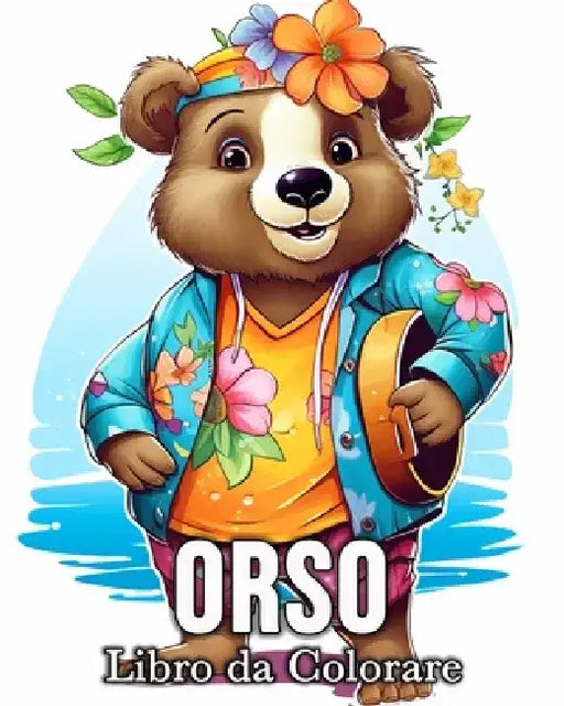 Libro da Colorare Orso: 50 Immagini Carine Per Alleviare Lo Stress E Rilassarsi by Mandykfm Bb