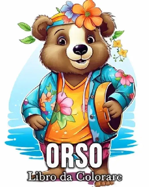 Libro da Colorare Orso: 50 Immagini Carine Per Alleviare Lo Stress E Rilassarsi by Mandykfm Bb