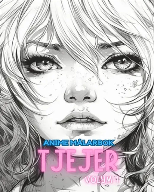 Anime målarbok TJEJER VOLYM 1: Manga Art & Anime by Books, Adult Coloring