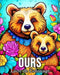 Ours Livre de Coloriage: 50 Images Mignonnes pour Lutter Contre le Stress et se Détendre by Mandykfm Bb