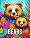Bears Coloring book: 50 Cute Images for Stress Relief and Relaxation by Mandykfm Bb