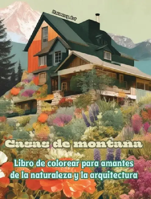 Casas de montaña Libro de colorear para amantes de la naturaleza y la arquitectura Diseños creativos para relajarse: Casas de ensueño en increíbles pa by Harmony Art
