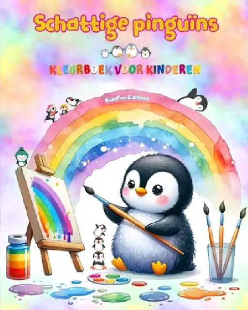 Schattige pinguïns - Kleurboek voor kinderen - Creatieve en grappige scènes van lachende pinguïns: Charmante tekeningen die creativiteit en plezier vo by Kidsfun Editions