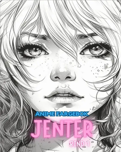 Anime fargebok JENTER VOLUM 1: Manga Art & Anime by Books, Adult Coloring
