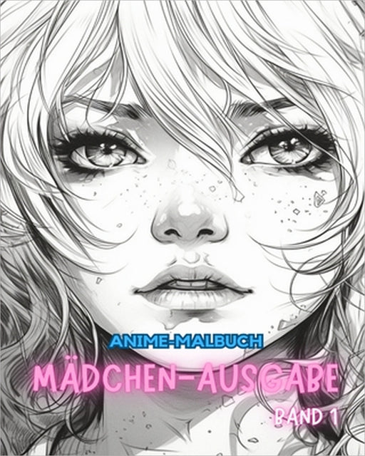 Anime-Malbuch MÄDCHEN-AUSGABE Band 1: Manga-Kunst- und Anime-Enthusiasten Stressabbau für Erwachsene zum Ausmalen by Adult Coloring Books