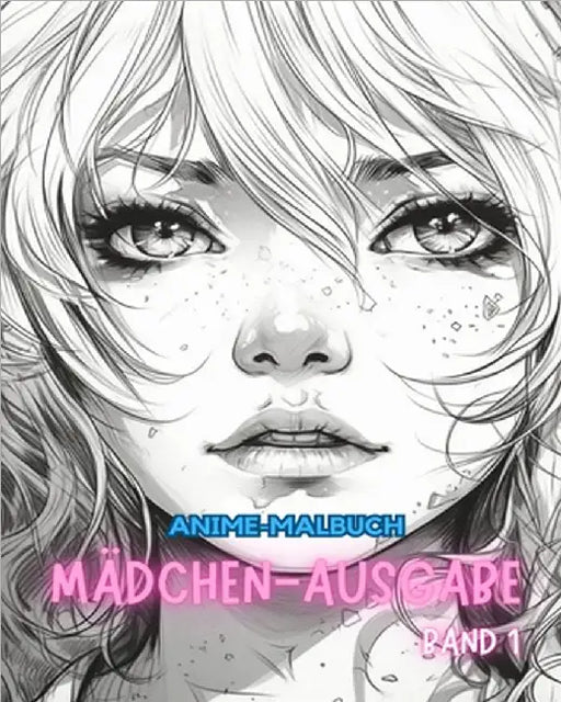 Anime-Malbuch MÄDCHEN-AUSGABE Band 1: Manga-Kunst- und Anime-Enthusiasten Stressabbau für Erwachsene zum Ausmalen by Books, Adult Coloring