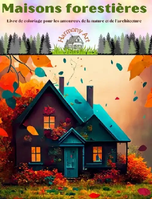 Maisons forestières Livre de coloriage pour les amoureux de la nature et de l'architecture Designs créatifs: Des bâtiments uniques nichés dans des for by Harmony Art