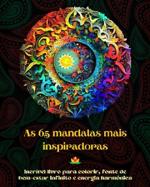 As 65 mandalas mais inspiradoras - Incrível livro para colorir, fonte de bem-estar infinito e energia harmônica: Ferramenta artística de autoajuda par by Peaceful Ocean Art Editions