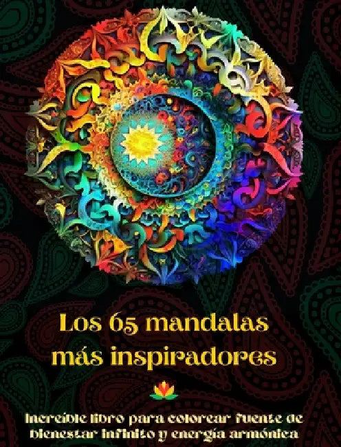 Los 65 mandalas más inspiradores - Increíble libro para colorear fuente de bienestar infinito y energía armónica: Herramienta artística de autoayuda p by Peaceful Ocean Art Editions
