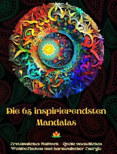 Die 65 inspirierendsten Mandalas - Erstaunliches Malbuch - Quelle unendlichen Wohlbefindens und harmonischer Energie: Künstlerisches Selbsthilfe-Werkz by Peaceful Ocean Art Editions