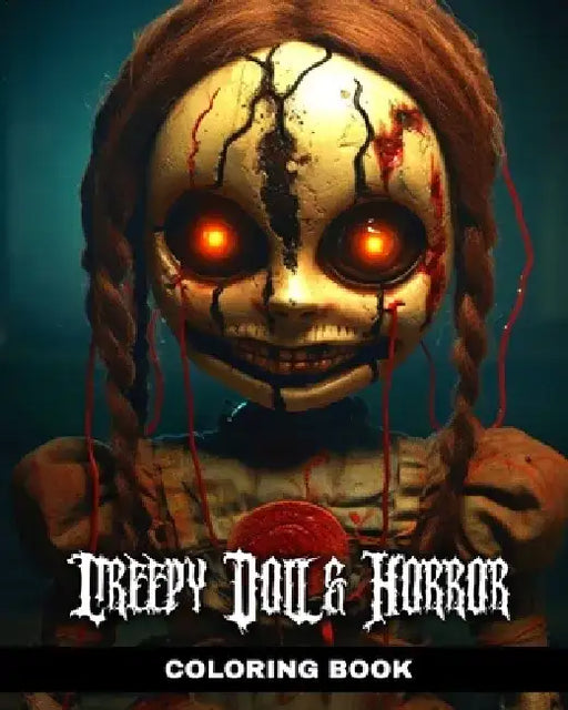 Creepy Doll and Horror Coloring Book: Creepy Baby Dolls Coloring Pages for Adults with Horror Designs to Color by Regina Peay