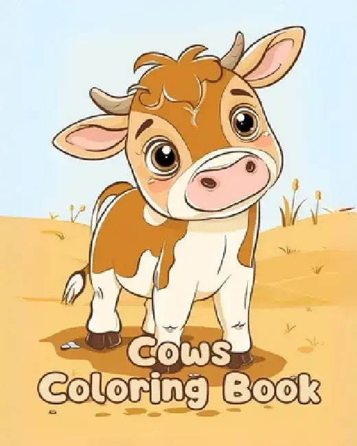 Cows Coloring Book: Simple Cows Coloring Pages For Kids Ages 1-3 by Sancha Sauseda