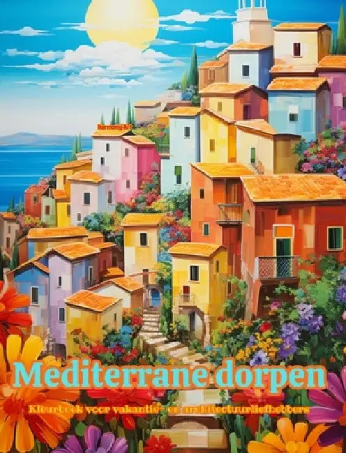 Mediterrane dorpen Kleurboek voor vakantie- en architectuurliefhebbers Geweldige ontwerpen voor totale ontspanning: Droomdorpen in het mediterrane par by Harmony Art