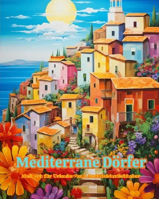 Mediterrane Dörfer Malbuch für Urlaubs- und Architekturliebhaber Erstaunliche Designs für totale Entspannung: Traumdörfer im Mittelmeerparadies zur Fö by Harmony Art
