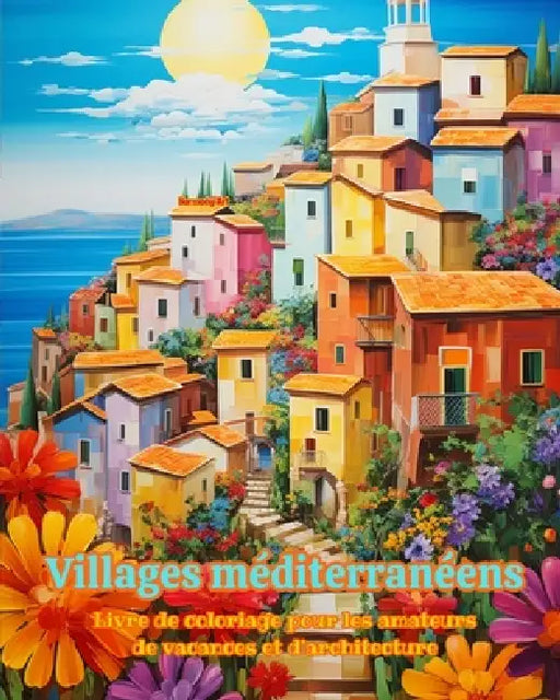 Villages méditerranéens Livre de coloriage pour les amateurs de vacances et d'architecture Designs créatifs: Villages de rêve dans le paradis méditerr by Harmony Art