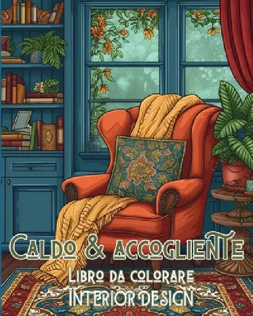 Caldo e accogliente Libro da colorare INTERIOR DESIGN: Libro da colorare di arte minimalista Interior design by Rhea Annable