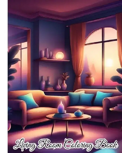 Living Room Coloring Book: Home Interiors, Interior Furnishing Of Living Rooms, Interior Design For Adults by Thy Nguyen