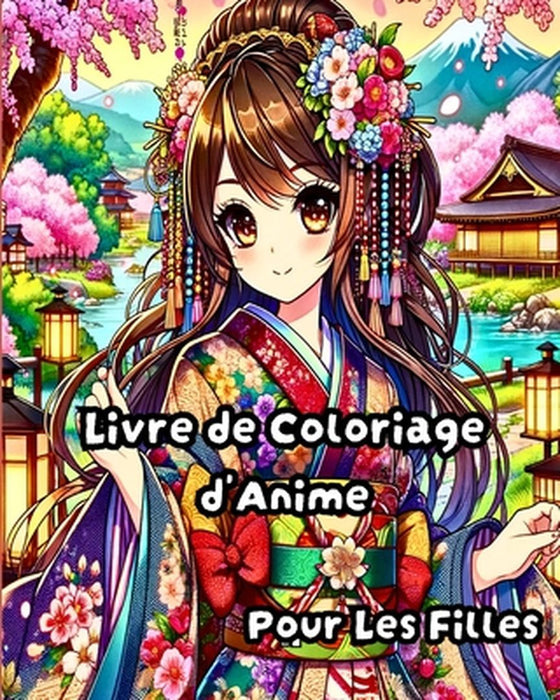 Livre de Coloriage d'anime pour les filles: Illustrations de mode manga tendance et magnifiques pour les adolescents by Sophia Caleb
