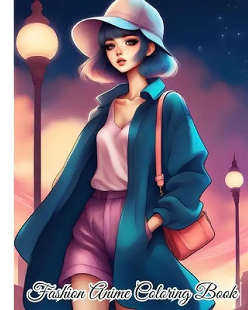 Fashion Anime Coloring Book: Kawaii Fashion, Creative Trendy Stylish Outfits Coloring Pages for Teen Girls by Thy Nguyen