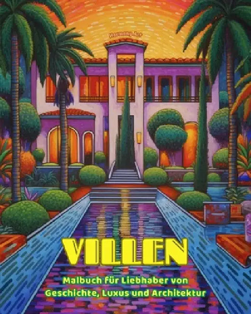 Villen Malbuch für Liebhaber von Geschichte, Luxus und Architektur Erstaunliche Designs für totale Entspannung: Traumvillen und Paläste zur Förderung by Harmony Art