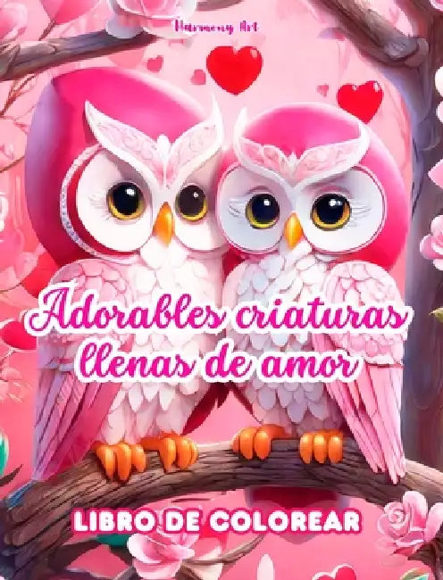 Adorables criaturas llenas de amor Libro de colorear Fuente de infinita creatividad Ideal para San Valentín: Colección única de animales amorosos y cr by Harmony Art