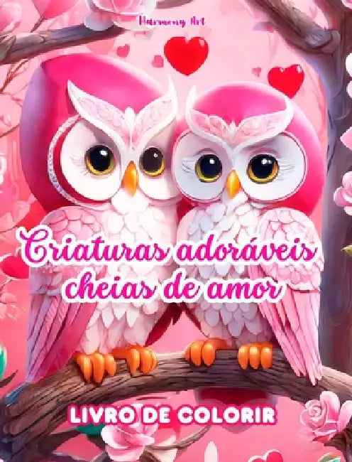 Criaturas adoráveis cheias de amor Livro de colorir Fonte de criatividade infinita Ideal para o Dia dos Namorados: Coleção exclusiva de animais e cria by Harmony Art
