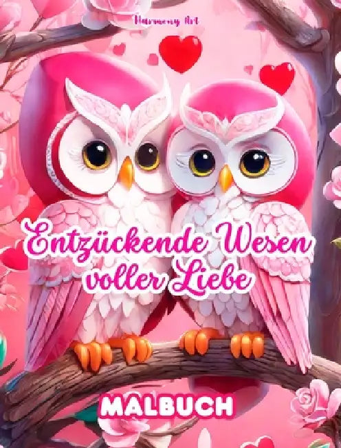 Entzückende Wesen voller Liebe Malbuch Quelle unendlicher Kreativität Ideales Geschenk zum Valentinstag: Einzigartige Sammlung fantastischer Tiere und by Harmony Art