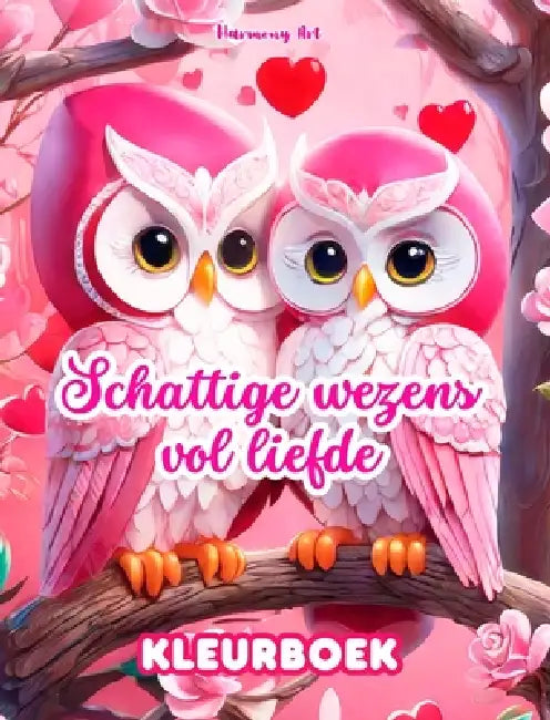 Schattige wezens vol liefde Kleurboek Bron van oneindige creativiteit Ideaal cadeau voor Valentijnsdag: Unieke verzameling fantastische dieren en weze by Harmony Art