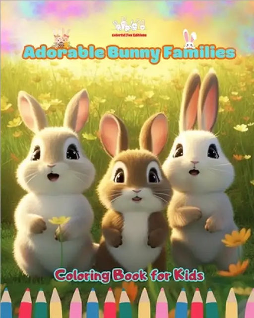 Adorable Bunny Families - Coloring Book for Kids - Creative Scenes of Endearing and Playful Rabbit Families: Cheerful Images of Lovely Bunnies for Chi by Colorful Fun Editions