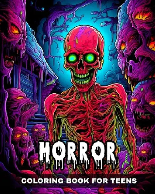 Horror Coloring Book for Teens: Scary and Creepy Coloring Pages Featuring Demons, Monsters and More by Camelia Camy