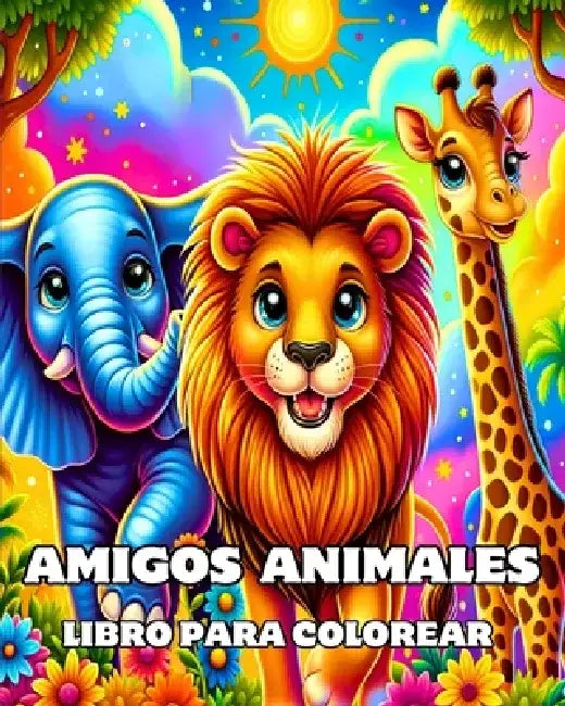 Libro para Colorear Amigos Animales: Diseños Grandes y Fáciles para Colorear para Niños de 2-4 Años by Camely R. Divine