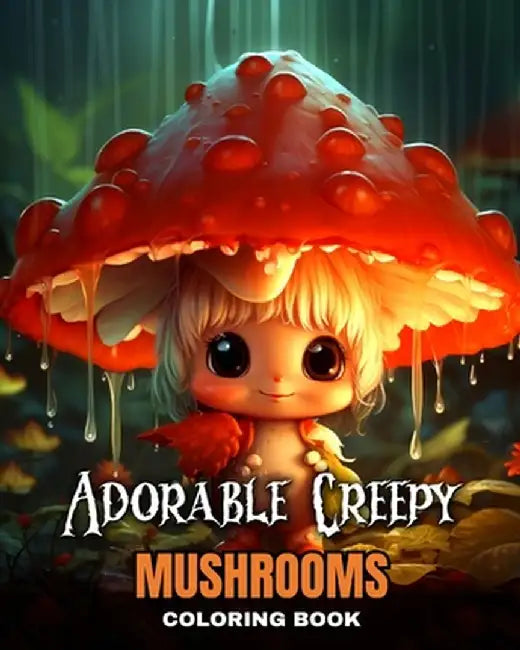 Adorable Creepy Mushrooms Coloring Book: Mini Mushroom Monsters to Color for Fun, Stress Relief, and Relaxation by Camelia Camy