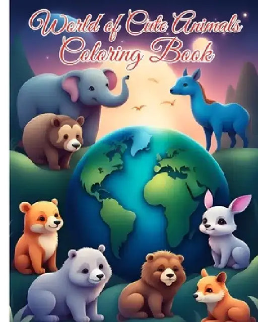 World of Cute Animals Coloring Book: Easy-to-Color Pages Featuring Farm Animals, Jungle Wildlife and More! by Thy Nguyen