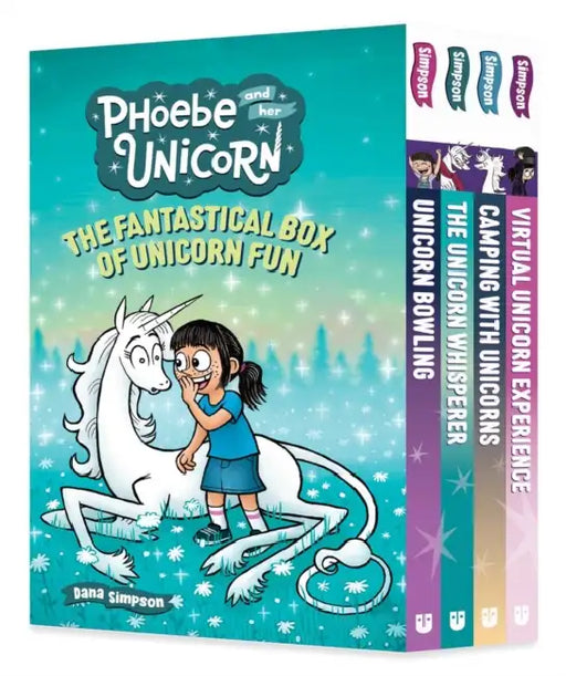 The Fantastical Box of Unicorn Fun: Phoebe and Her Unicorn Box Set Volume 9-12 by Dana Simpson
