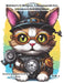 Whiskers & Widgets: A Steampunk Cat Adventure Coloring Book: Volume 1 by S. L. Moon