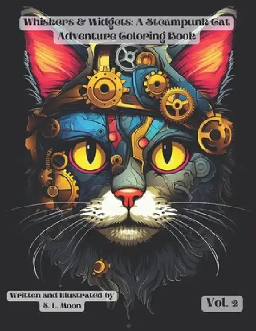Whiskers & Widgets: A Steampunk Cat Adventure Coloring Book: Volume 2 by S. L. Moon